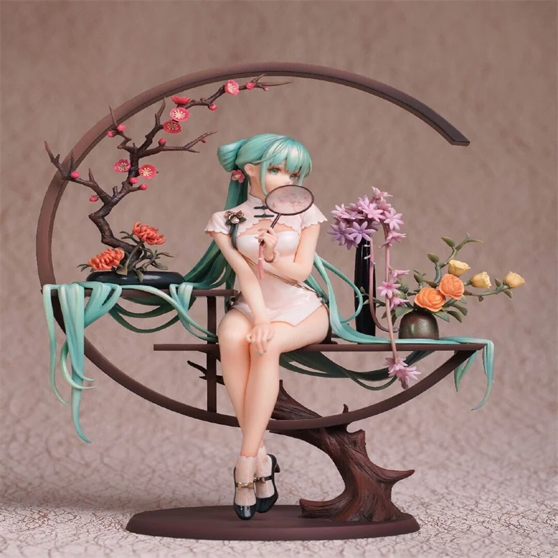 

25cm Anime Hatsune Miku Ancient Style Cheongsam Series Shaohua Hatsune Miku Pvc Hand Model Decor Collect Exquisite Birthday Gift