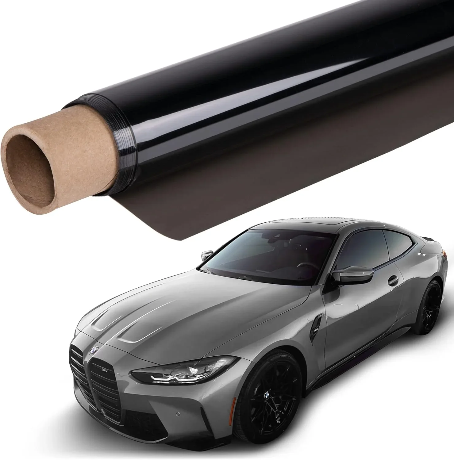 Self-Healing PET Automotive Window Film Heat Insulation Explosion Proof UV Protection Solar Car Window Tint Providing Privacy