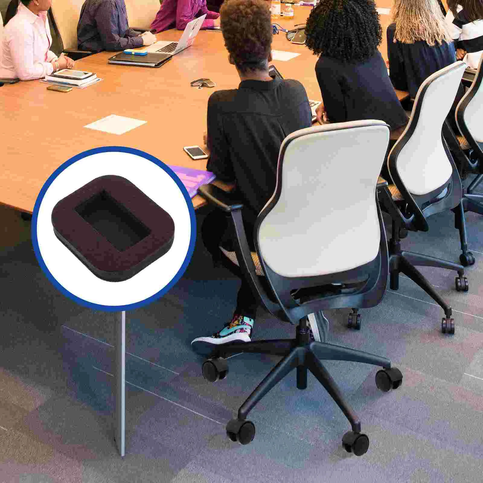 5 cuscinetti per mobili, supporto per puleggia, pavimento in feltro per pavimenti in legno, tappi per divano, grigio chiaro