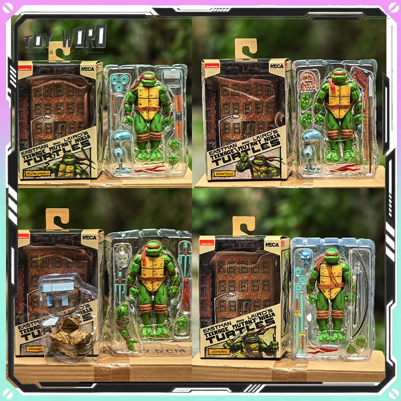 

2025 New NECA Back To New York Anime Figure 15cm Leo Raphael Don Mikey Action Figures Deluxe Edition Toys Birthday Gift