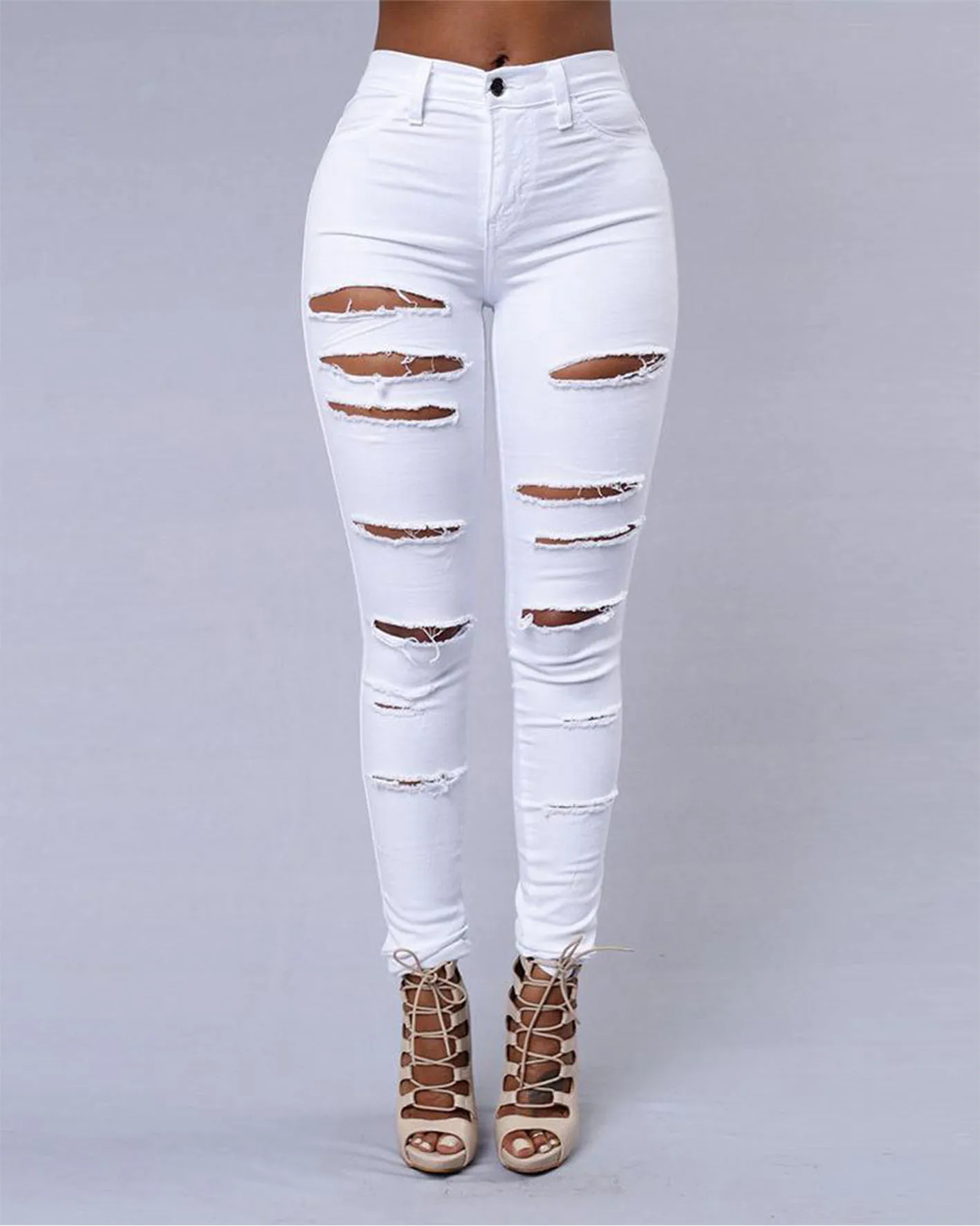 Hip Lifting Peach Hip High Waist Jeans Multiple pocket designs Ultimate body shape Skinny jeans