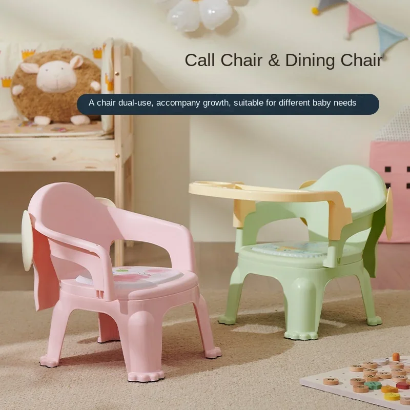 Chaise de salle à manger pour enfants, poignées pour enfants, siège amovible, petite chaise pliante multifonctionnelle pour la maison, banc à dos, table à manger pour bébé