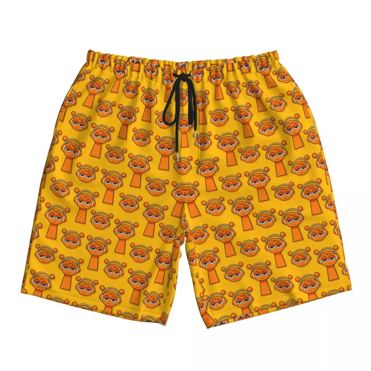 

Мультфильм Sprunki Incredibox Game Спортивные быстросохнущие спортивные штаны Женские плавки Пляжные шорты с принтом Свободные летние мужские шорты