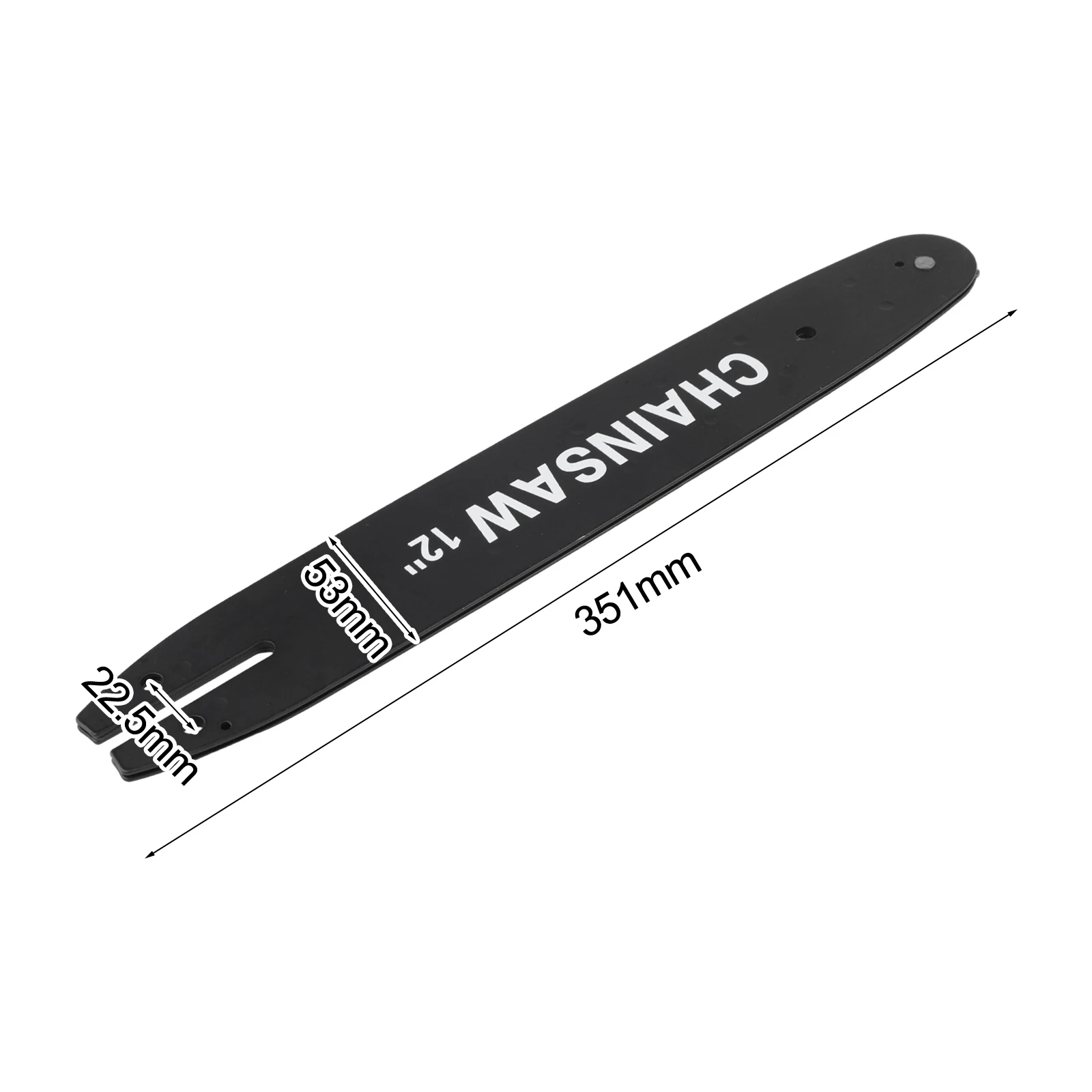 12 Inch Chainsaw Guide Bar Replacement Compatible with 1244 507P Models Metal Material 1pc for Efficient Cutting