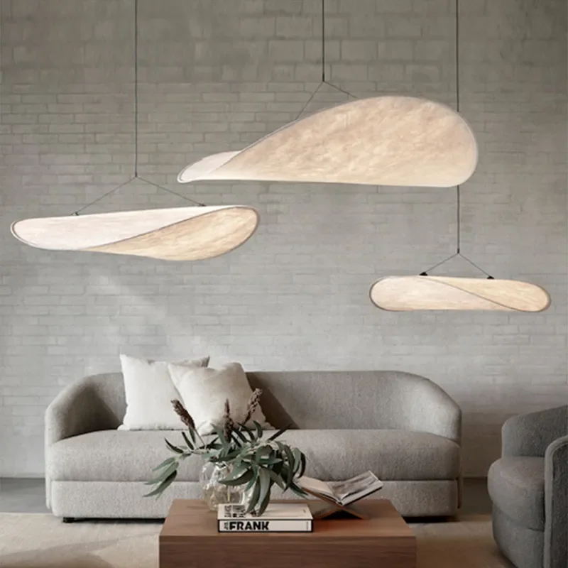 

Nordic Minimalist Wabi Sabi Original Dupont Paper Led Ceiling Chandelier Living Dining Room Bar Home Decor Bedroom Pendant Lamp