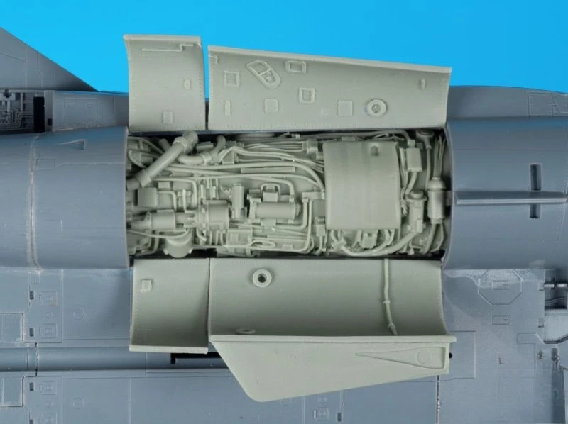 

1/48 Scale Die-Cast Resin Aircraft Parts Model Assembled Kit F-14 D Engine Model Unassembled and Unpainted
