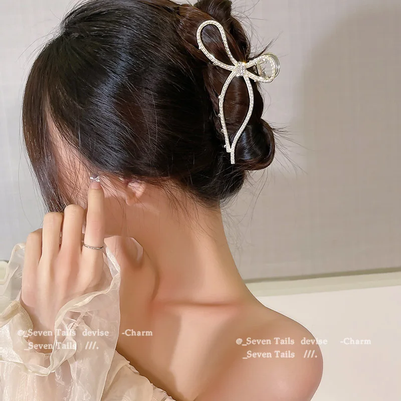 Pince à cheveux en métal rétro pour femmes, accessoire de mode, pince à cheveux, tempérament, tête de requin, queue de cheval