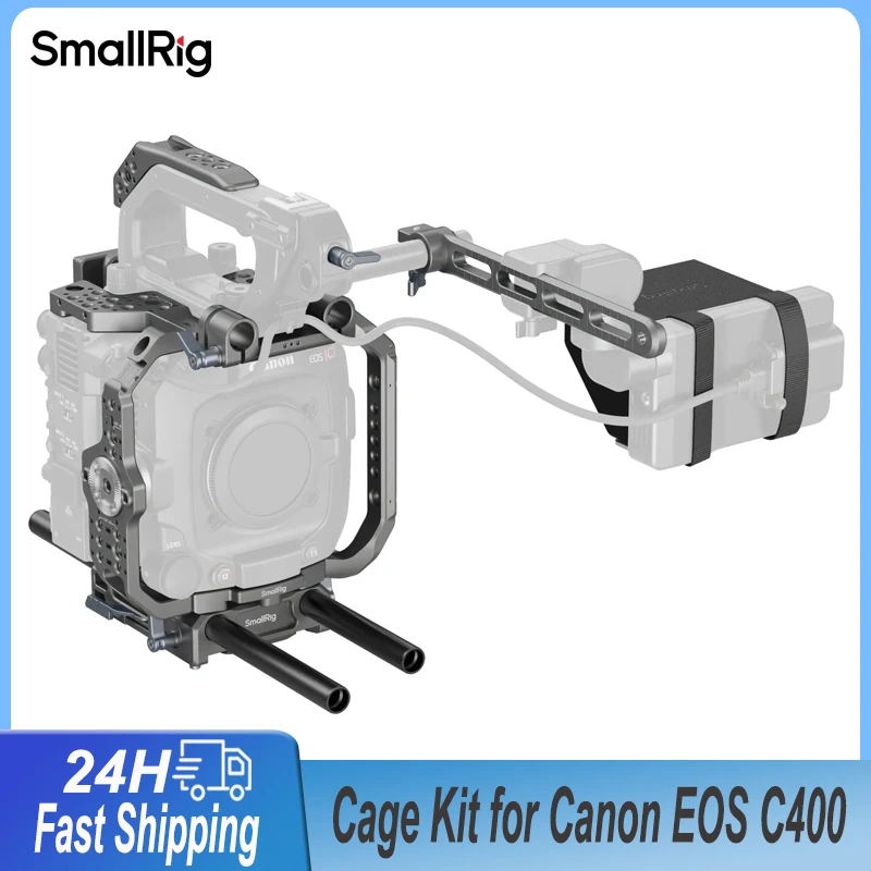 Smallrig Basic/Advanced Cage Kit for Canon EOS C400 Camera lens Protection with V-mount plate LCD monitor Extension NATO rail