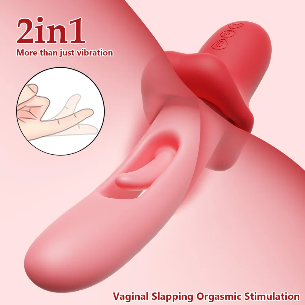 Female Dildo Vibrator Insertable G-spot Stimulation Dildo Slap Vibrator Anal Masturbator Sex Toy For Women