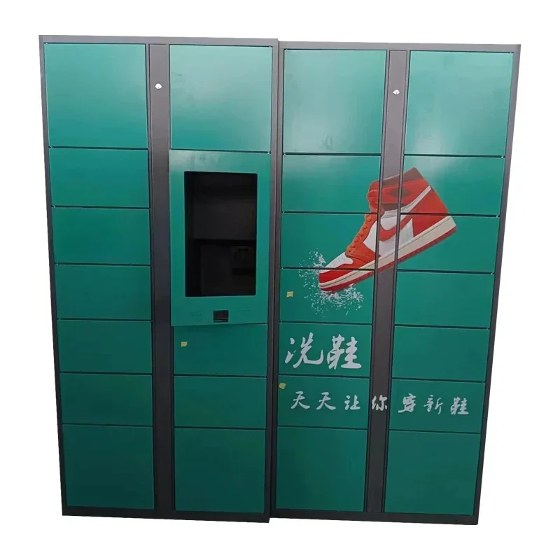 Smart Laundry Locker System Solution High Quality Dry Cleaning Business Automatic Outdoor Locker