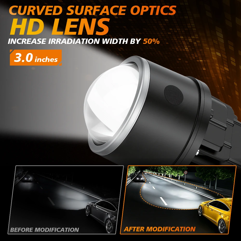 Lampu Kabut Bi-Proyektor 3.0 I - Led Fog Light H11 3000K Yellow ulasan dan harga