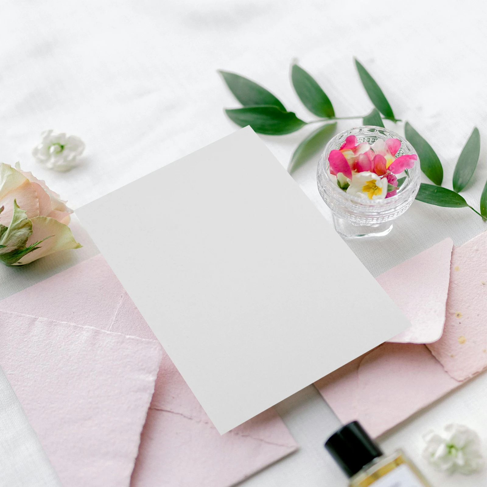 

50pcs Wedding Invitation Cards Blank Inner Pages Thick Paper Greeting Cards For Diy Messages Smooth Writing Quick Absorb Ink