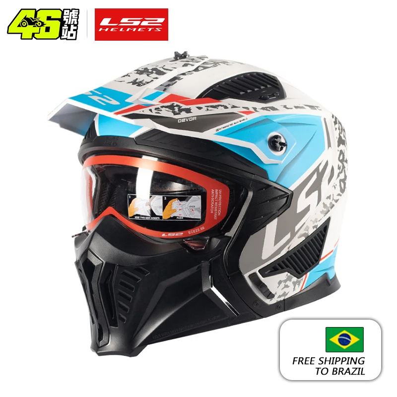 

LS2 OF606 Drifter Unisex Combination Open Face Helmets Motorcycle Motocross Men Women Fashion Riding Helmets ECE R22.06