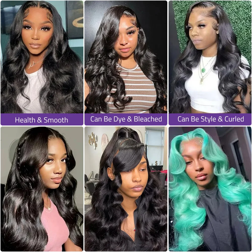 30 38 Zoll Körperwelle 13x6 HD Transparente Spitze Frontal Perücke Brasilianische 5x5 Verschluss Glueless Lace Front menschliches Haar Perücken Für Frauen