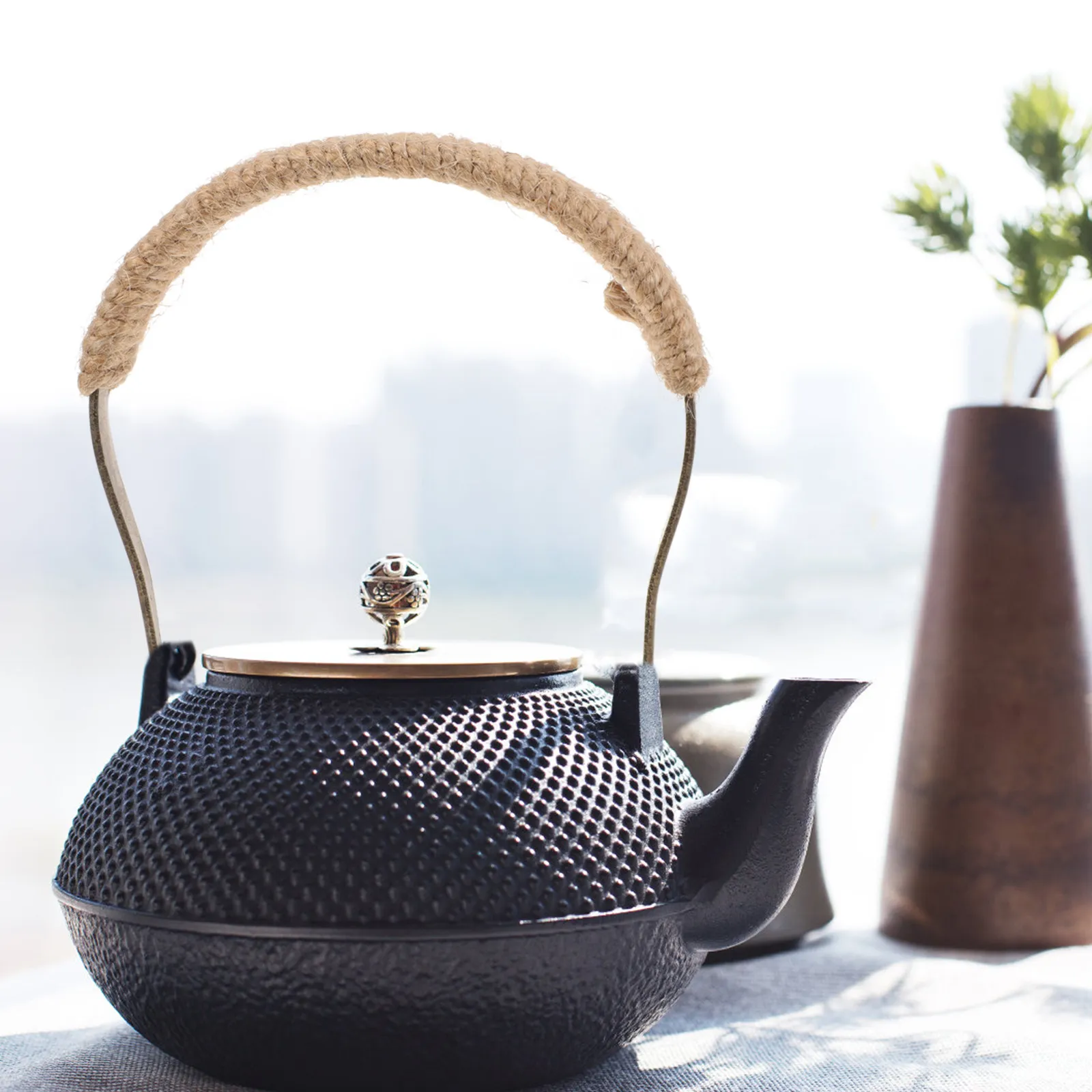 Teapot Handle Replacement Ceramic Rustic Anti-Scald Kettle Accessories for Teapot Parts Easy to Install Kettle Accessories