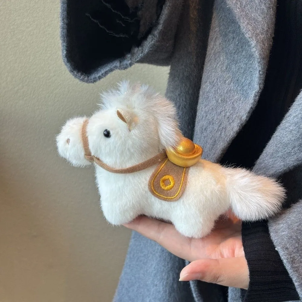

Good Lucky Horse Year Pony Pendants Soft New Year Horse Charm Pendant Lucky Mascot Desktop Pony Ornament
