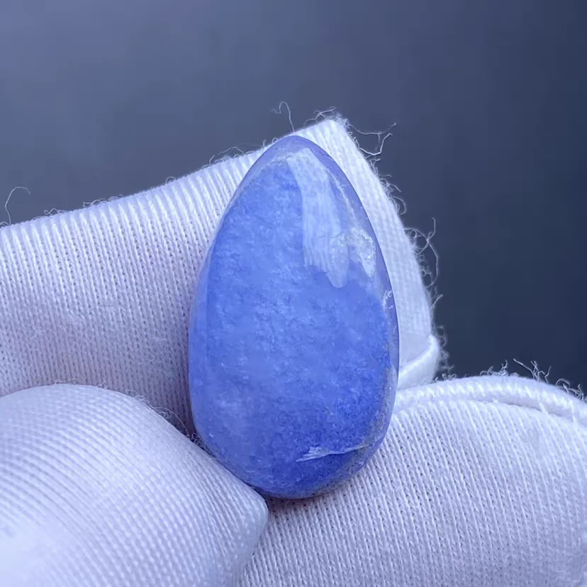 

Natural Blue Rutilated Dumortierite Quartz Flower Pendant 28x12x9mm Clear Ball Necklace Gold Jewelry AAAAAAA