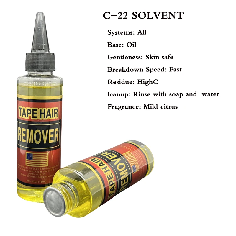 C-22 Colla solvente per rimozione colla impermeabile per capelli umani uomo parrucchino 0,5 once nastro adesivo colla ultra tenuta per parrucche 15 ml