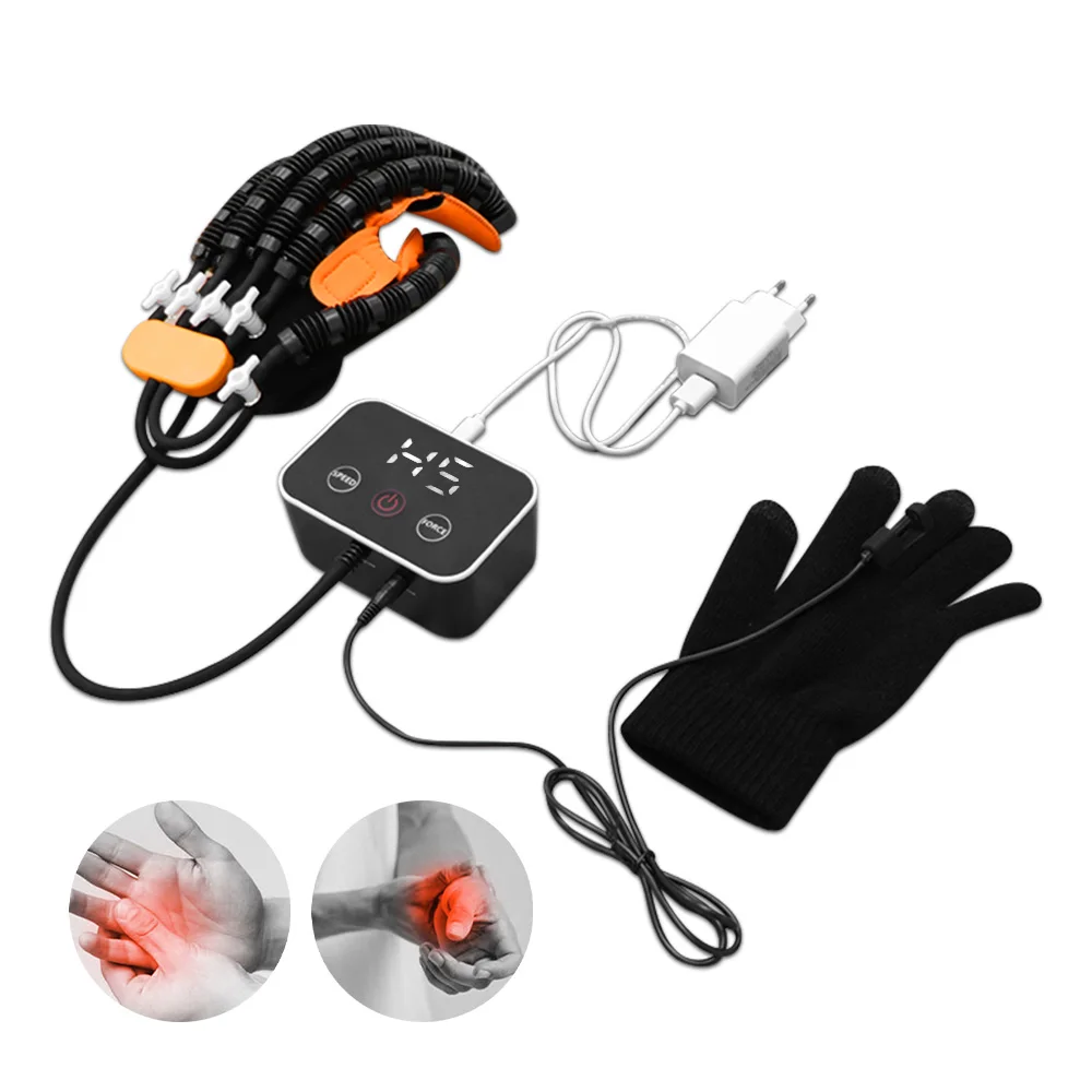 1 set Rehabilitation Robot Gloves for Stroke Hemiplegia Rehabilitation Device Hand Function Recovery Finger Trainning Glove