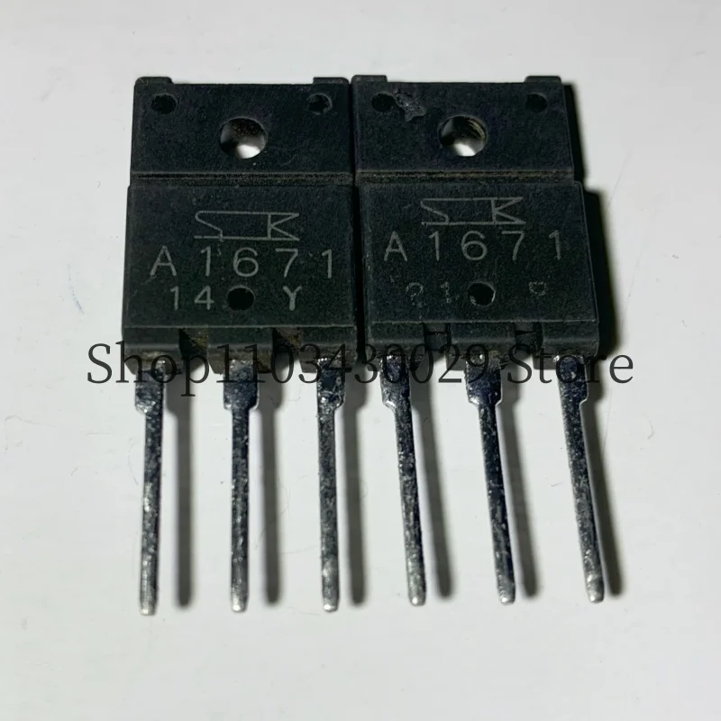 A1671 2SA1671แท้5คู่ (10ชิ้น) + C4386 2SC4386 TO-3PF 8A 120V NPN + PNP