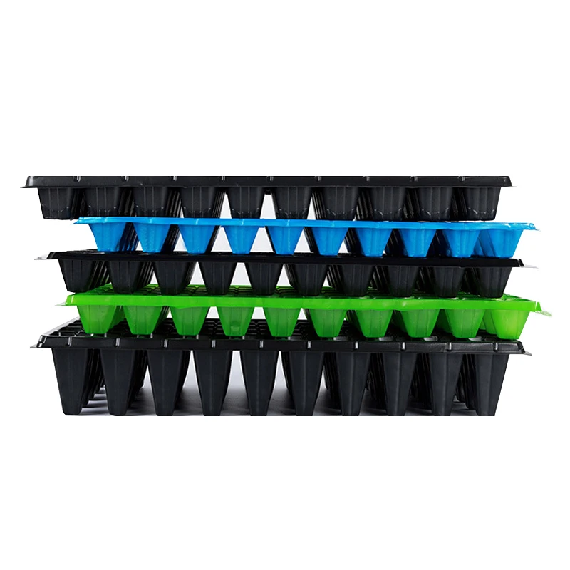 プラスチック製苗床トレイ 種まきプランター 種まき用ガーデンシードスタータートレイ 植物繁殖苗トレイ