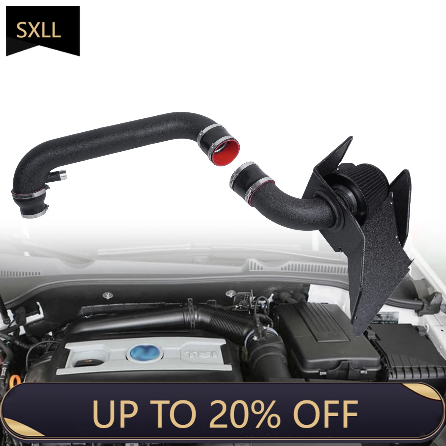 

SXLL MK6 EA888 Gen2 Scirocco Passat Jetta Eos A3 Seat Leon Altea Skoda Octavia Gas Engine Car Cold Intake Kit