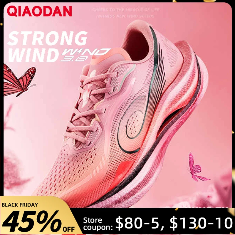 

QIAODAN Strong Wind 3 Men's 2025 Marathon Racing Training Running Shoes Body Test Sneakers QDB023252298