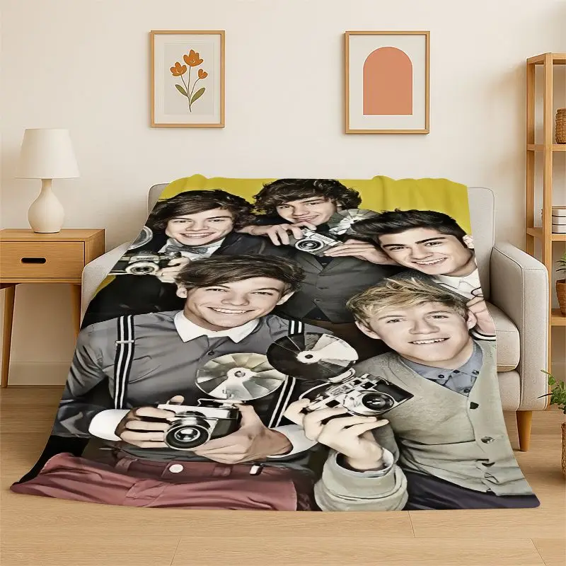Popular One D-Direction Singer 1D Soft Flannel Throw Blanket,Warm Cozy Blanket for Bed,Couch,Sofa,Bedroom,Living Room,Travel