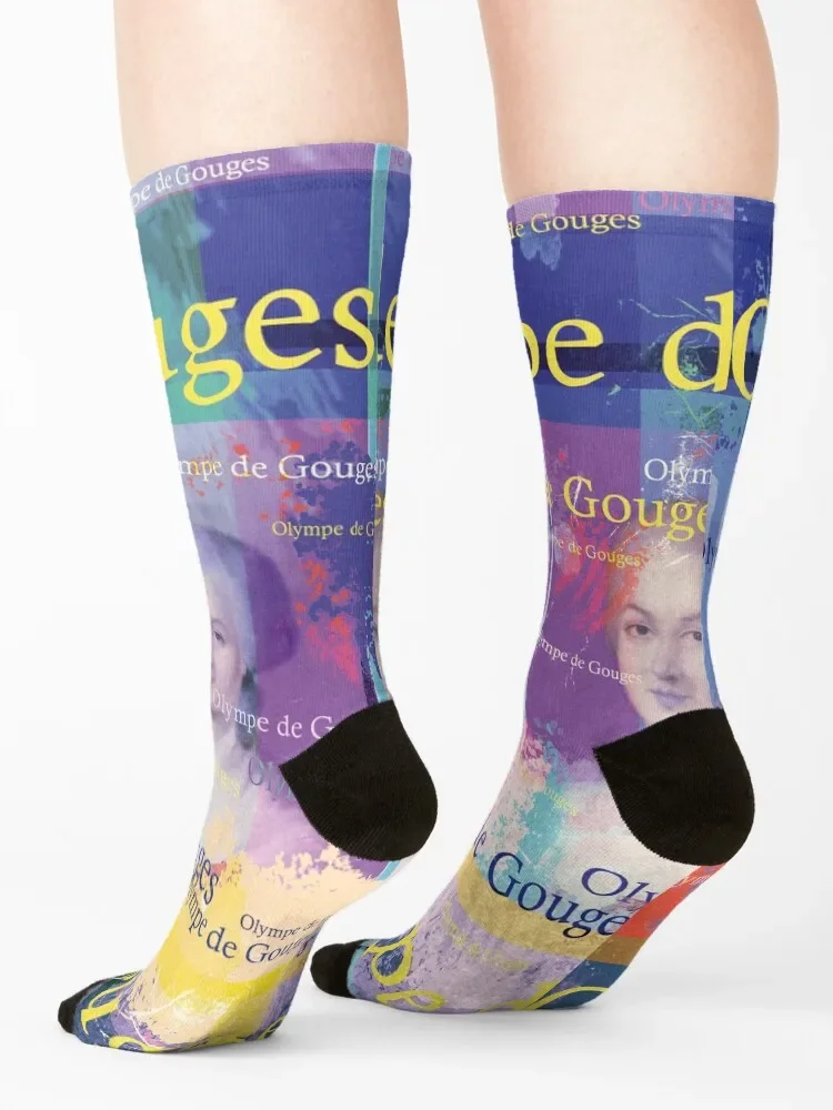 جوارب أوليمبي دي جوجز بورتريه للرجال والأطفال جوارب رياضية على الأرض جوارب رجالية فاخرة للنساء