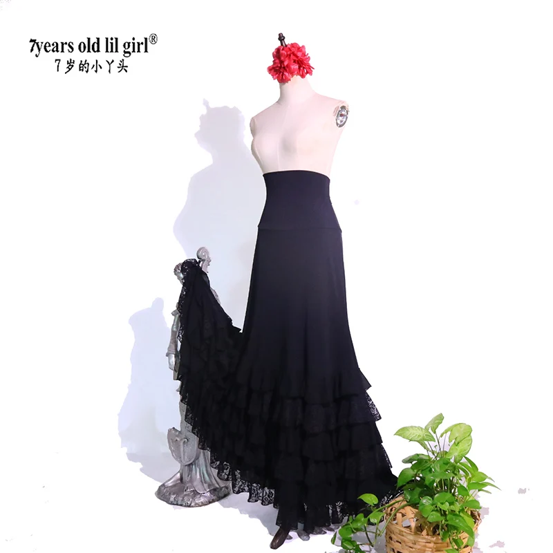 Costume da flamenco spagnolo Abito da performance Donna Ragazza Gyspy Sala da ballo DTT94Festival Performance Abbigliamento da ballo Colori multipli GZ17