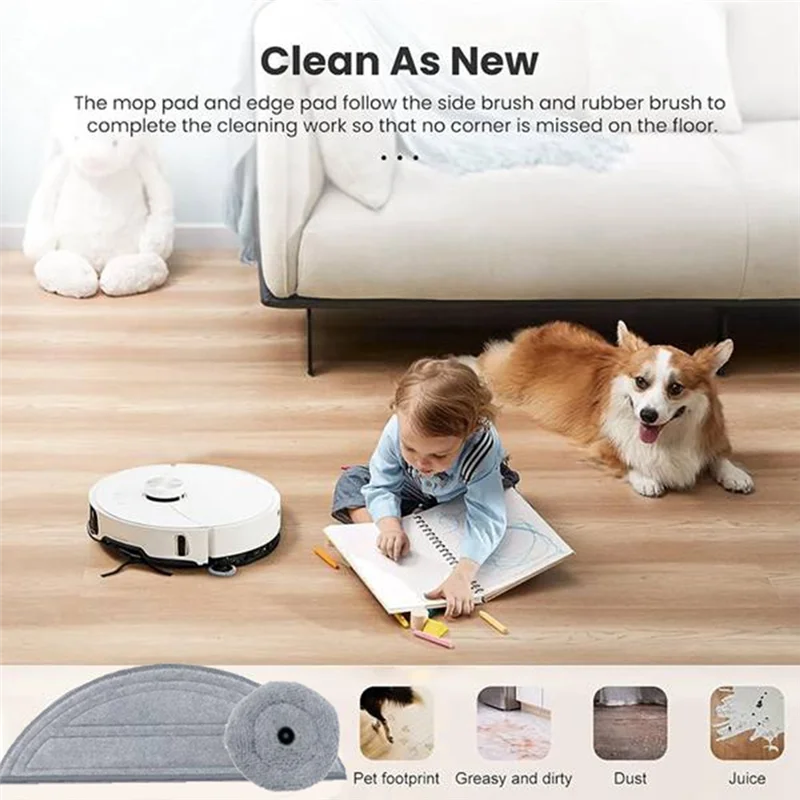 ABBK-สําหรับ Roborock Saros 10/G30/S9 Maxv Ultra/S90ver/A1460RR อะไหล่หลักแปรงด้านข้างกรอง Mop ผ้าฝุ่นกระเป๋าไขควง