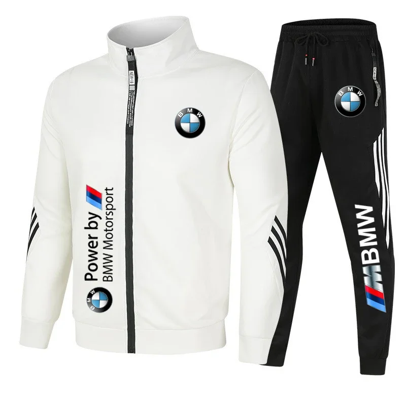 

Spring and Autumn Running Clothes Men's BMW Top Cardigan+Pants Casual Sports Clothes Men's Sports Clothes Fitness Sports Clothes