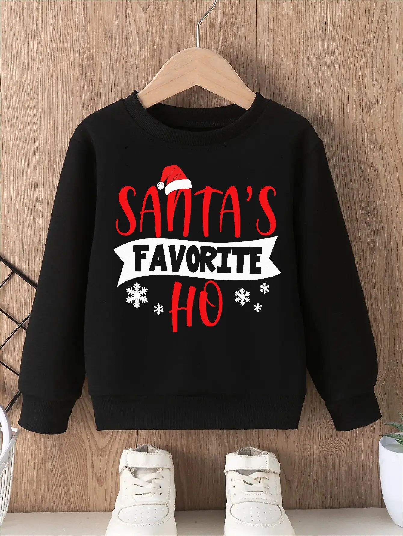 christmas Girl Hoodie Adorable Pullover Perfect Celebrations Features Festive Design Comfortable Fabric Great top