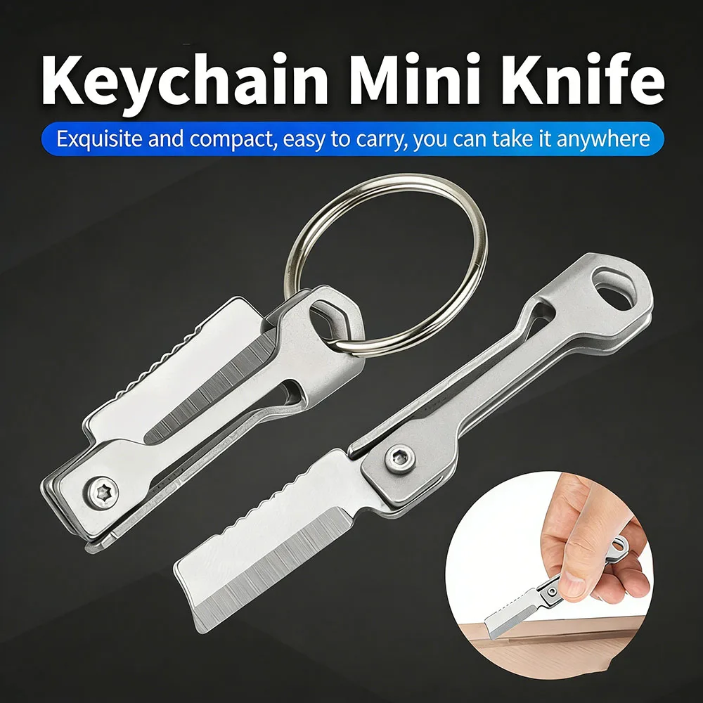 

5 шт. мини складной нож портативный острый нож кулон для открытой коробки многофункциональный карманный брелок для инструментов для кемпинга на открытом воздухе и EDC