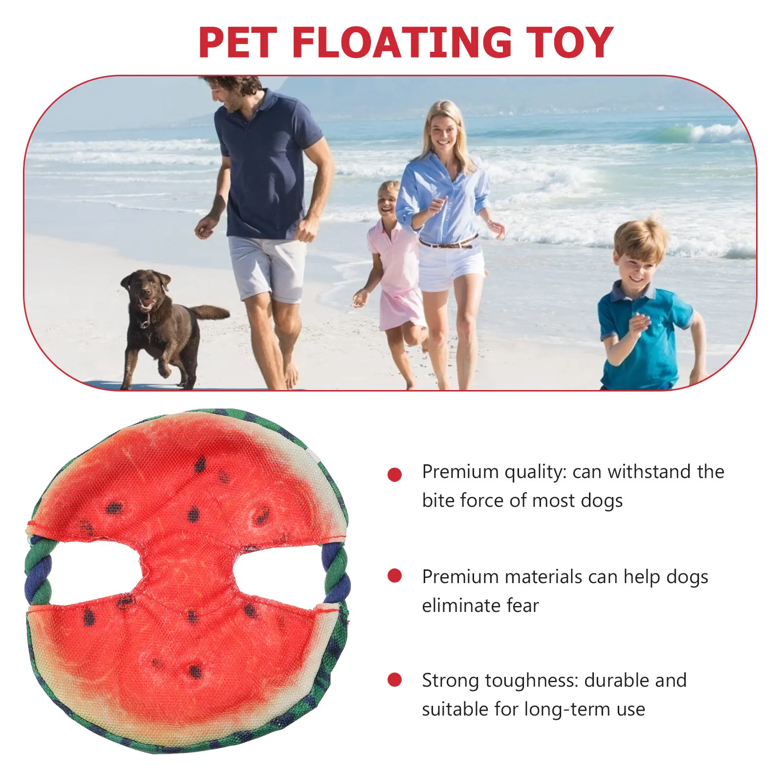 1Pcs Simulated Watermelon Pet Dog Flying Disc Beach Plaything Floating Throwing Pitching Pet Floating Toy