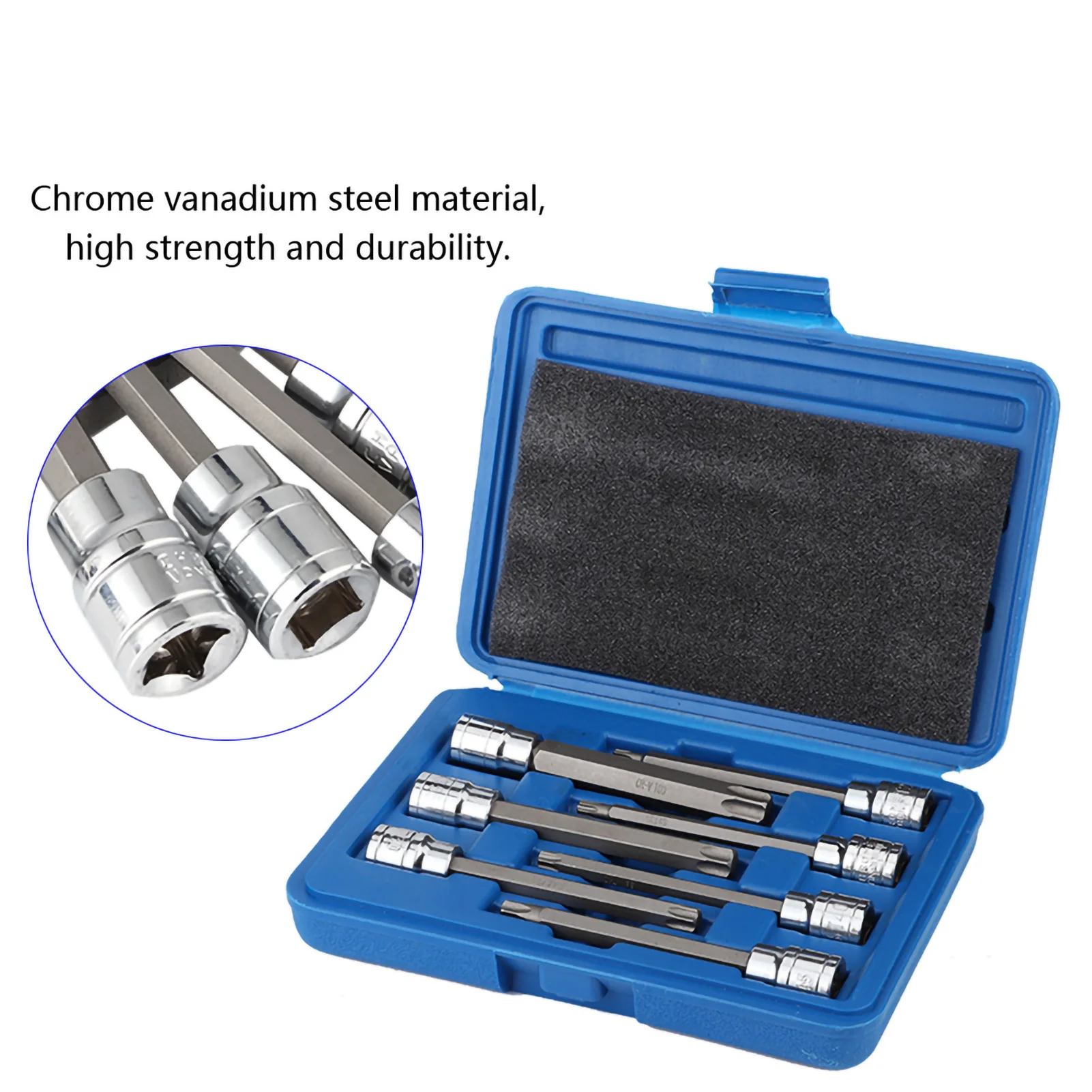 

7 шт. 3/8 Drive Torx Star Bit Socket Torx Star Bit Socket Set Star Bit Socket 3/8inch Drive Extra Long Torx Star Bit Socket Set