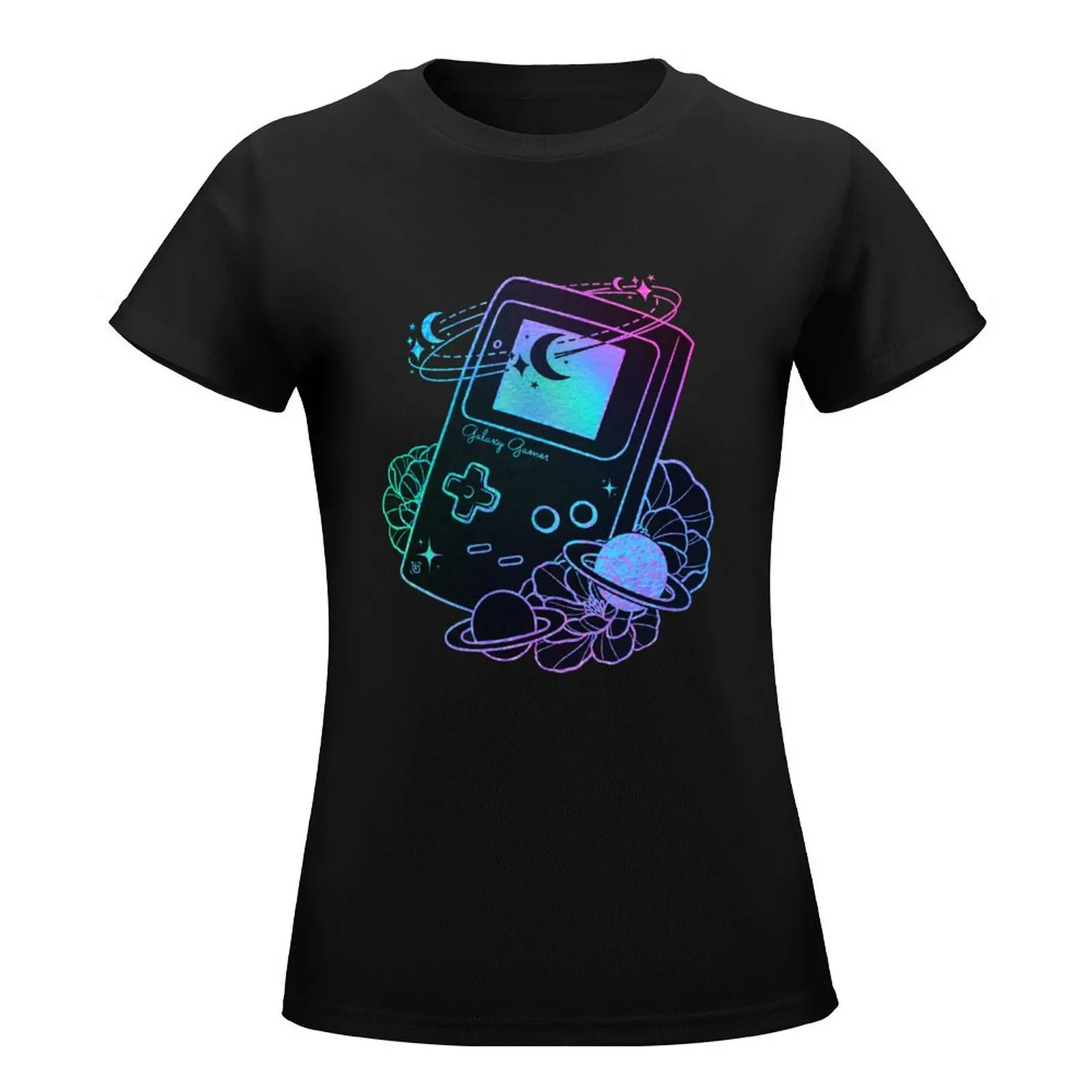 Galaxy Gamer T-Shirt Aesthetic clothing summer tops vintage clothes Blouse Women t-shirts