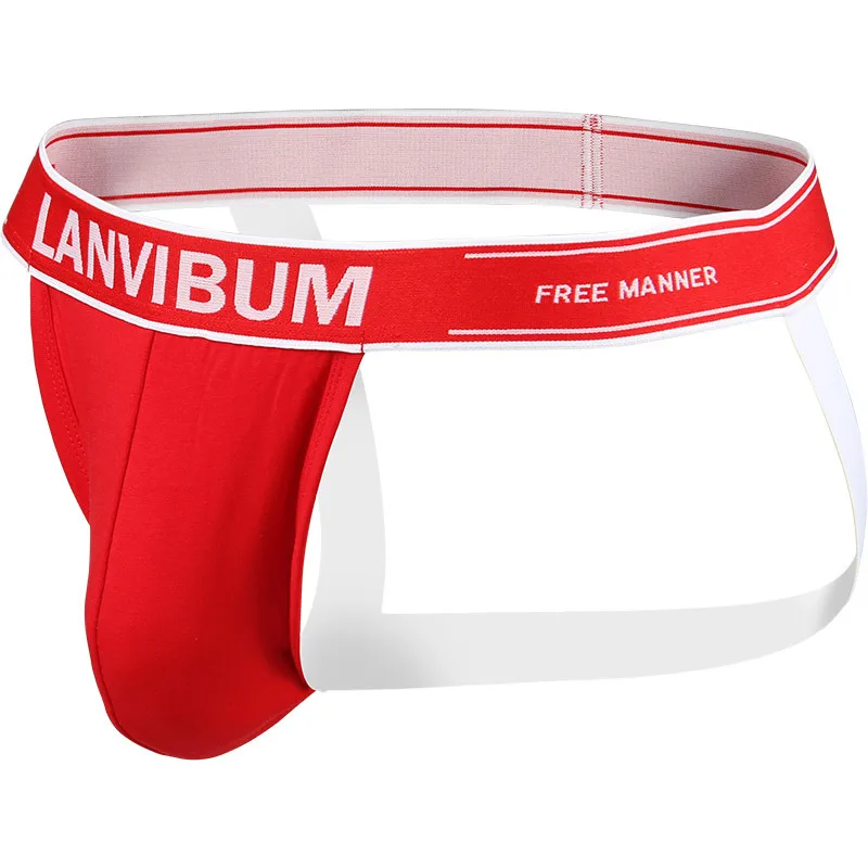 

Men's panties cotton mid-waist large-size panties solid color thongs sexy and comfortable breathable trousers