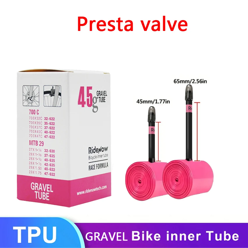 Ridenow 700C Ultralight Bicycle Inner 700x18 23 25 28 32 35 37 40 47C Road Bicycle Tire MTB Bike Camera 29x1.5 1.75 1.9 Pneu Aro view 4