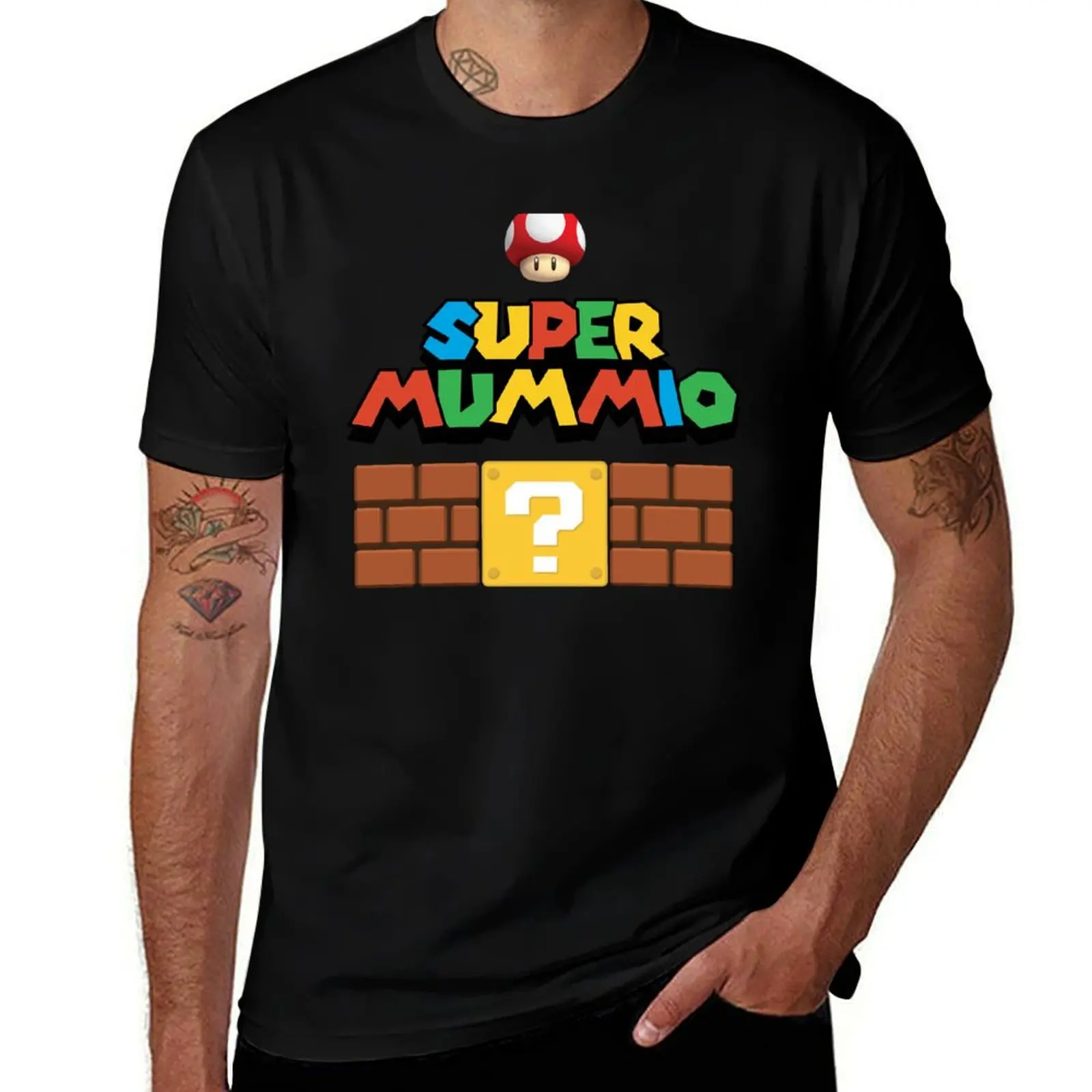 

SUPER MUMMIO GAMER MUM T-Shirt custom shirt for a boy vintage anime shirt Man t-shirt mens fashion