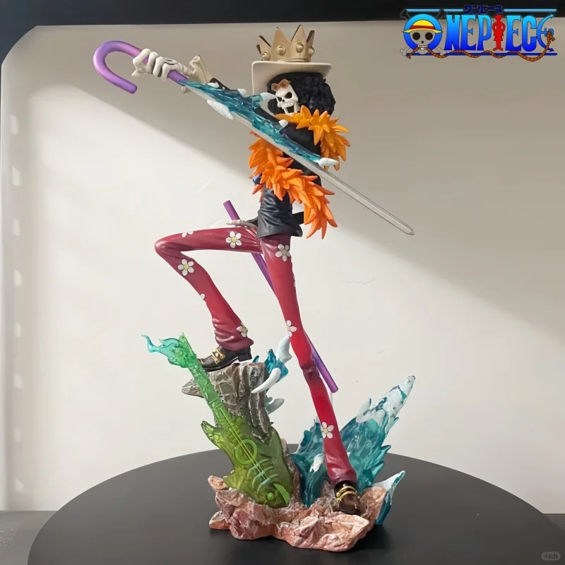 One Piece Figures Brook King Of Souls Musician Action Figure Two Years Later Meteor Burukku Anime Figurine Pvc Model Toy Gift