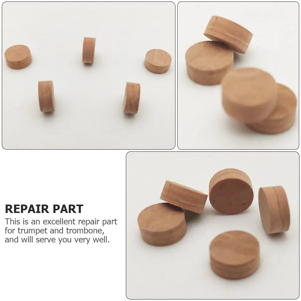 

10 Pcs Corks Water Release Key Plug Trombone Adapter Instrument Parts Trumpet Repairing Pads
