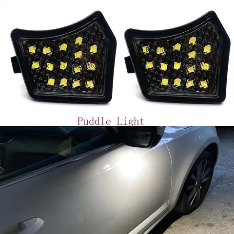 볼보 XC90 S60 V40 V70 V60 S40 V50 S80 C30 XC70 C70 재규어 XJ XF OEM용 LED 미러 사이드 라이트 퍼들 램프 # 31217838 & 9