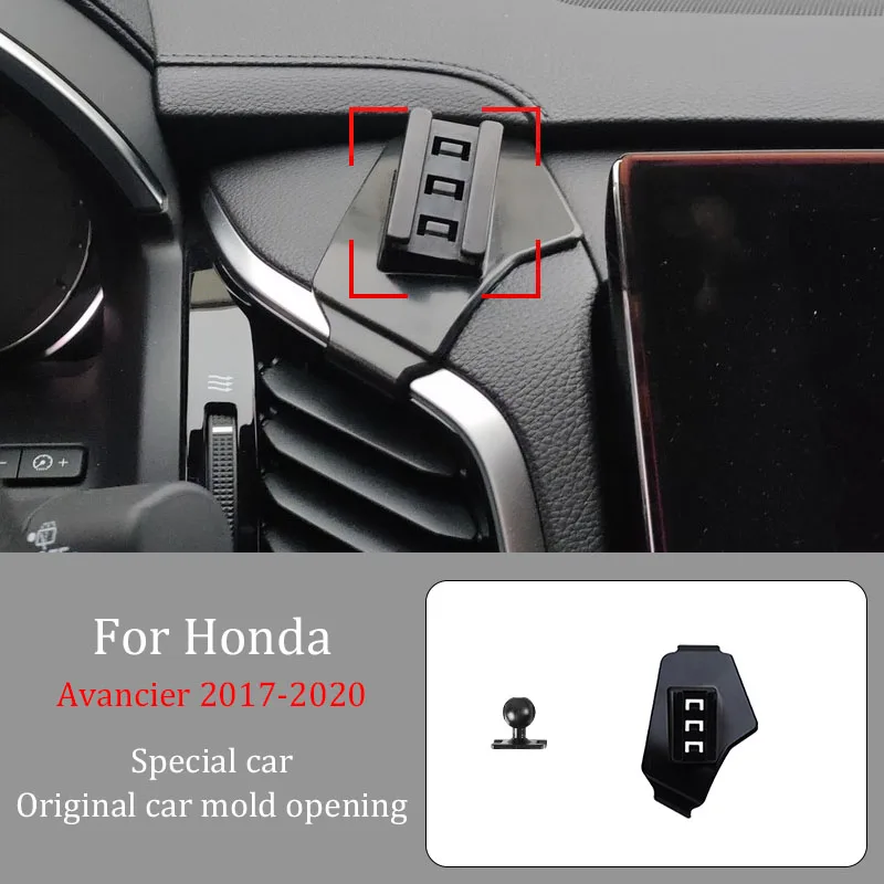 

For Honda Avancier 2017-2020 Car Infrared Induction Mobile Phone Wireless Charging Bracket DIY Custom Pattern Navigation Bracket