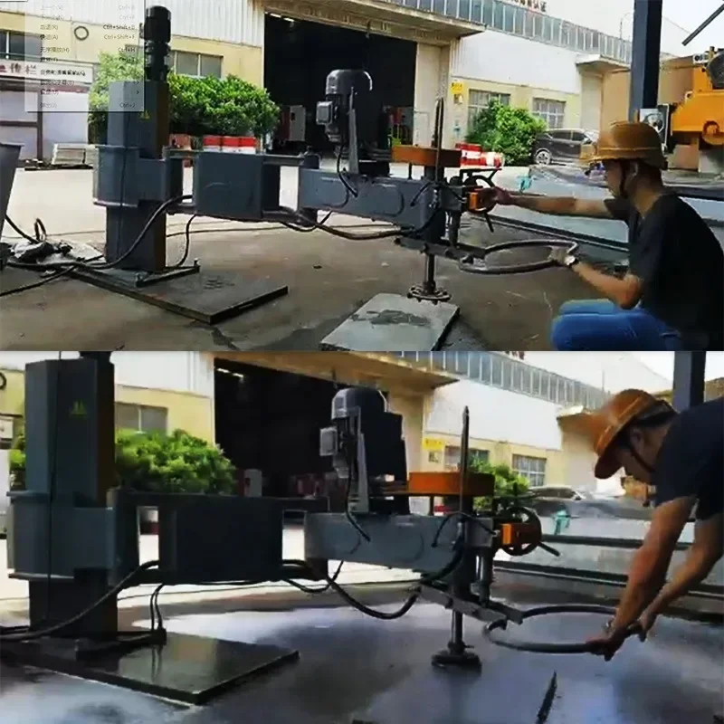 Stone hand grinding machine marble granite artificial stone tile countertop stone slab rocker type polishing machinery