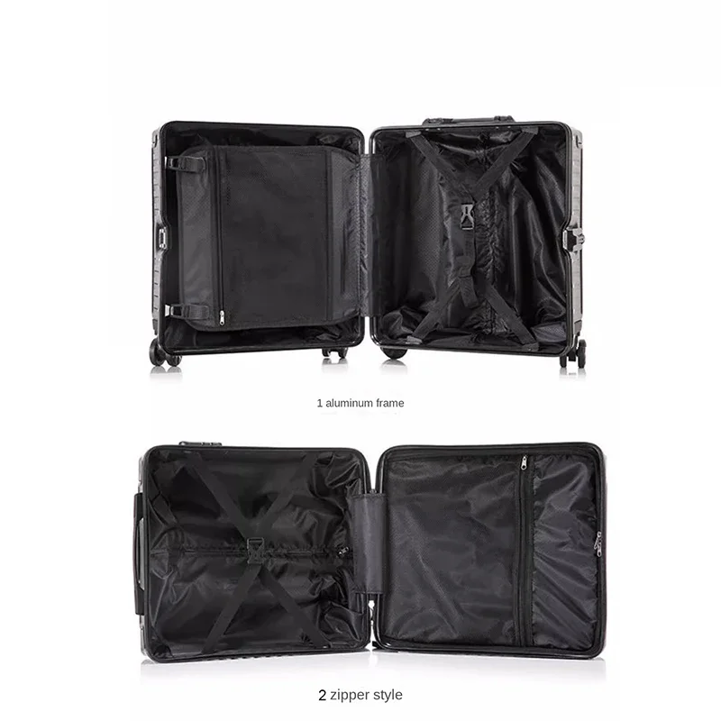 Suitcases on Wheels 18-inch Luggage Small Lightweight Bag Cabin Carrier Suitcase Password Trolley Case Rolling Travel Bags