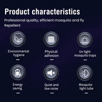 Sticky Trap Mosquito Repellent Household Mosquito Repellent Fly Repellent Physical UV Light Mosquito Lamps-A54Q