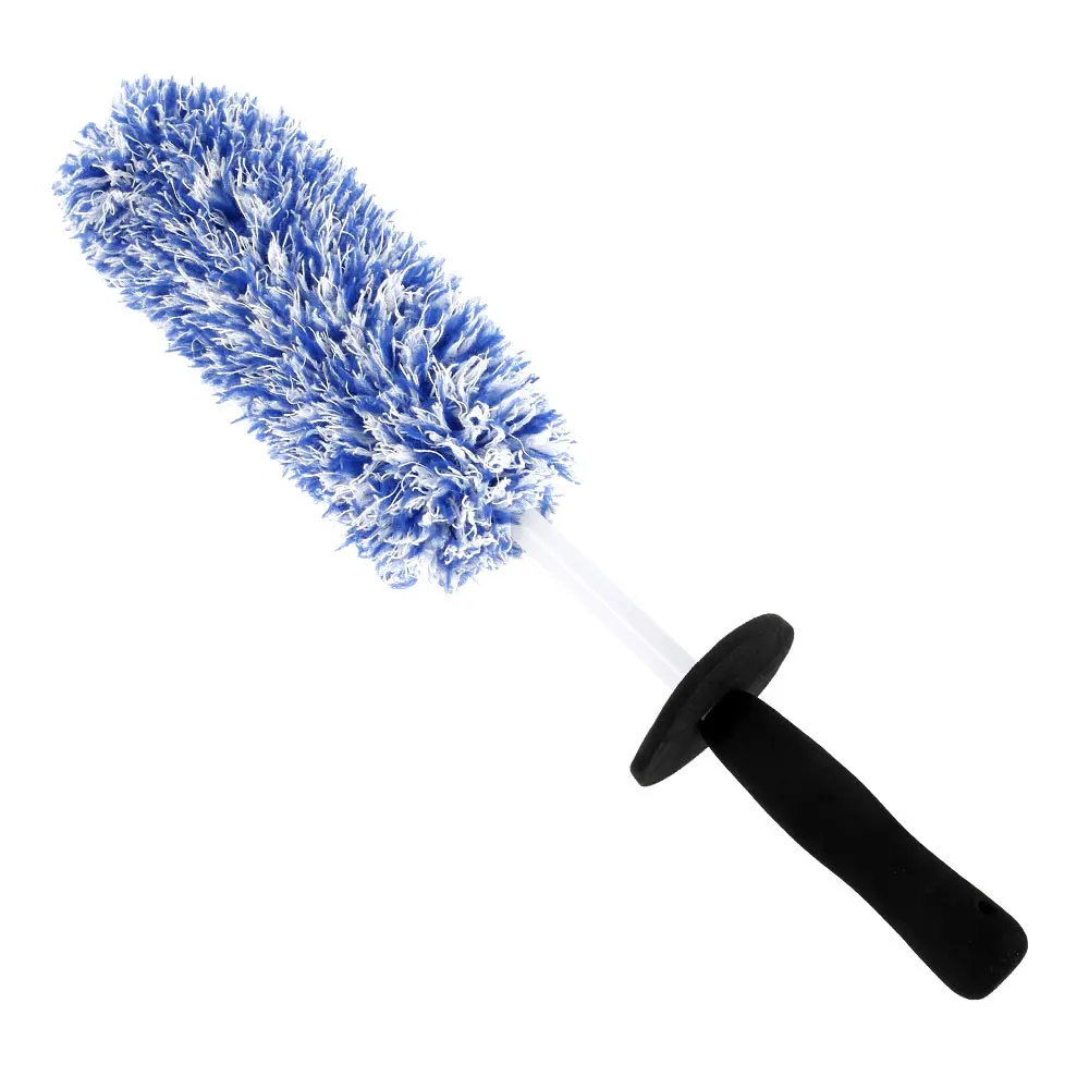 

Car Wheel Cleaning Tire Brush Microfiber Car Long Reach Wheel Rim Detailing Brush Non Scratch Motorbike Rim Care Washing Tool