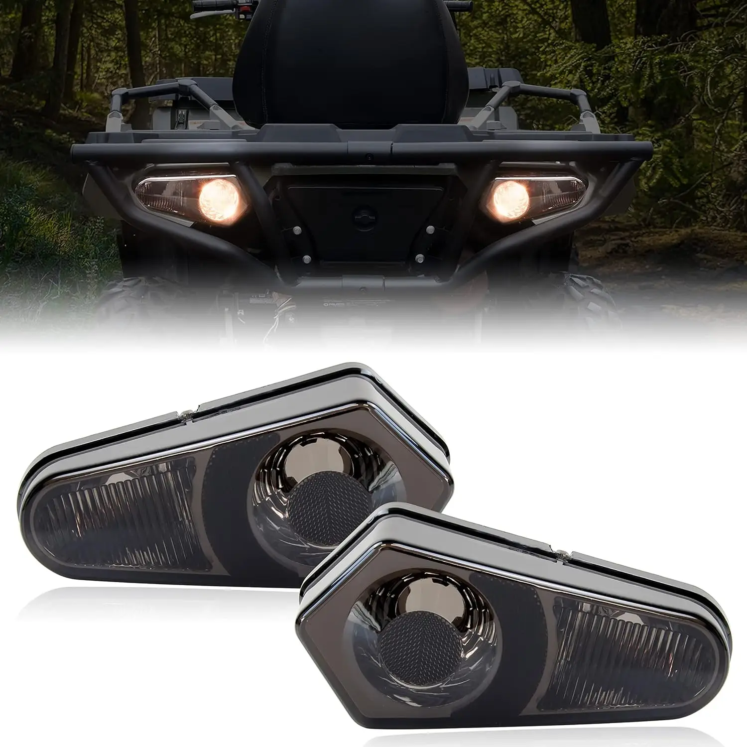 

Smoked Black Tail Lights Housing for Polaris Sportsman/RZR/ACE 2005-2025 (2PCS)