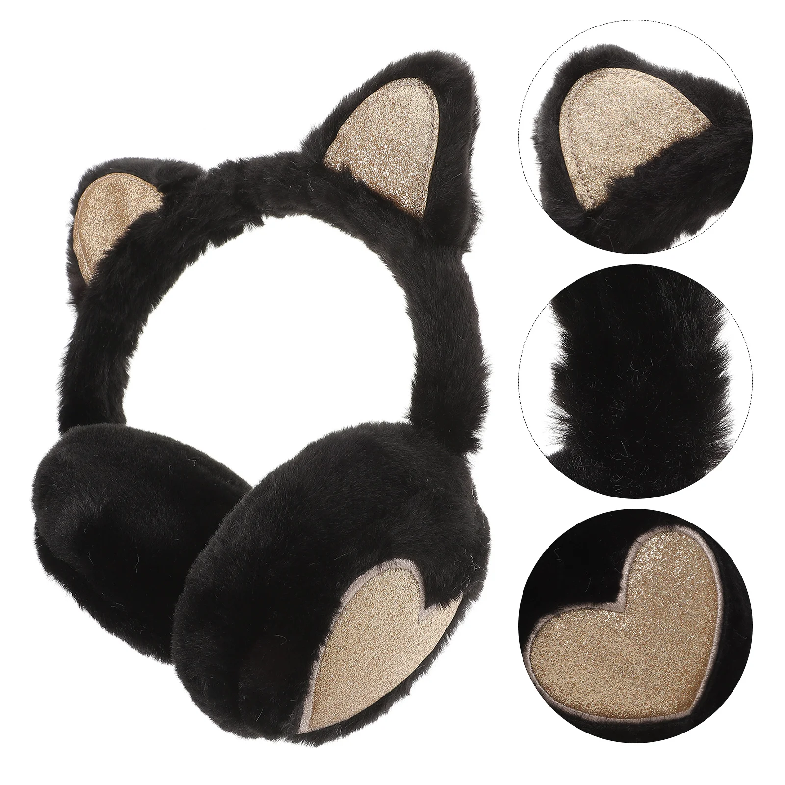 Penutup telinga kucing anak-anak, Earmuff hangat musim dingin